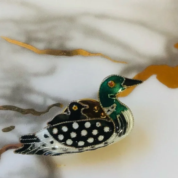 Vintage duck brooch - Picture 3 of 3